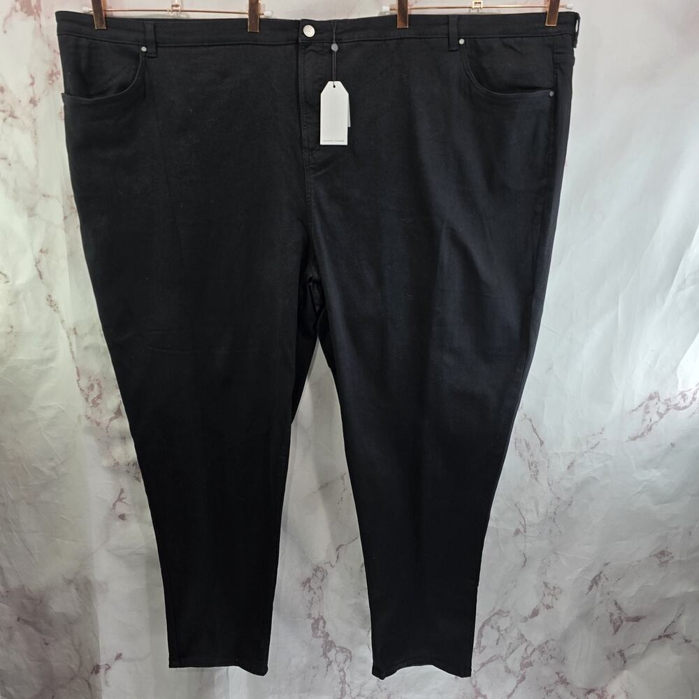 Universal Standard Jeans Womens Seine True Black High Rise Skinny Denim